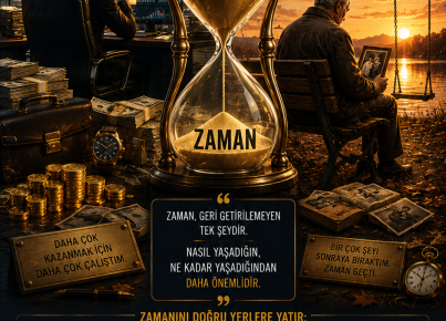Kaybettiğin parayı geri kazanabilirsin. Kaybettiğin zamanı asla